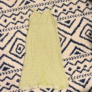 abercrombie kids light green floral dress with adjustable straps